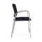 Lesro Newport Wide Hip Chair Metal Frame, Silver, OH Navy Upholstery NP1261 - alternate 2